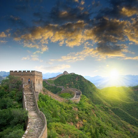 Sunset China Great Wall